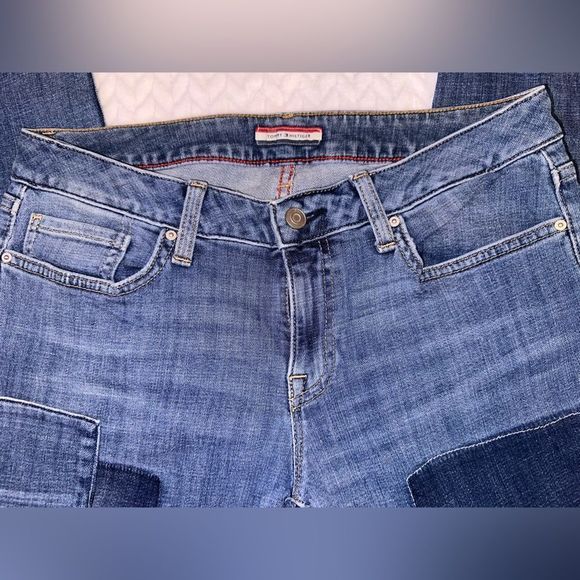 Tommy Hilfiger Boyfriend Jeans with Patchwork size 4 - Picture 4 of 12